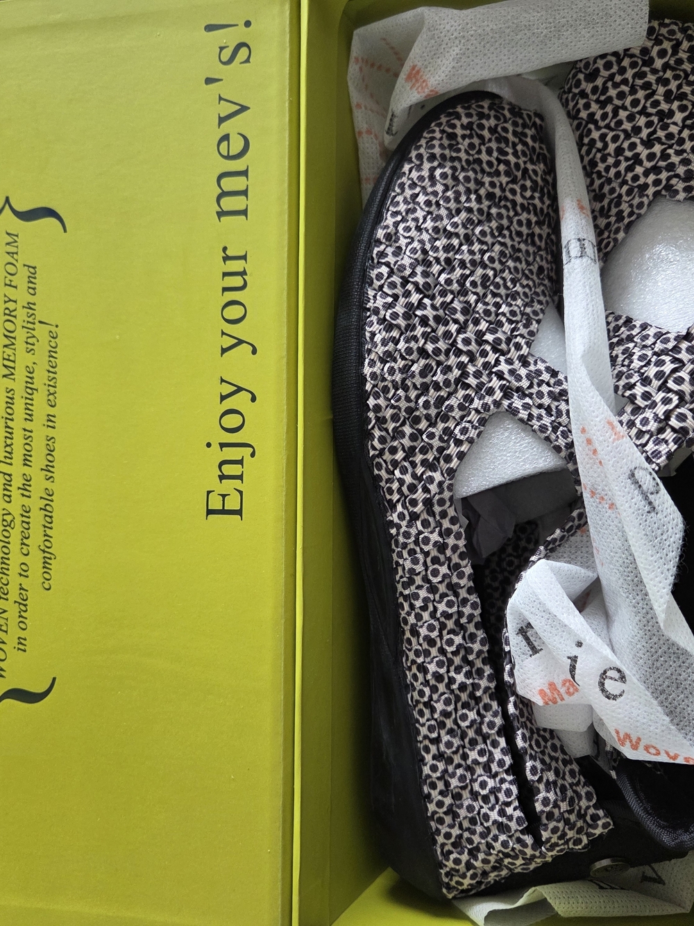 bernie mev. Print Wedge Mary Janes in Black and Cream